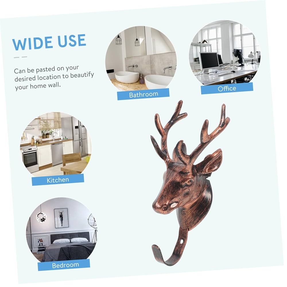 鹿のウォールハンガー　壁掛け　壁フック　エルク 鹿のウォールハンガー壁掛け壁フックエルク